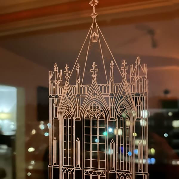 Domtoren - Utrecht 1:200 (56,2 cm hoog) ZWART - Afbeelding 4