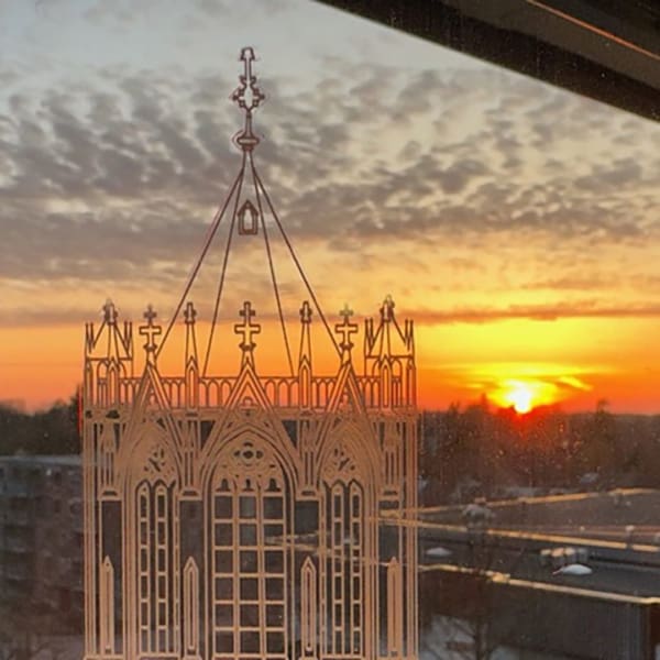 Domtoren - Utrecht 1:200 (56,2 cm hoog) ZWART - Afbeelding 2