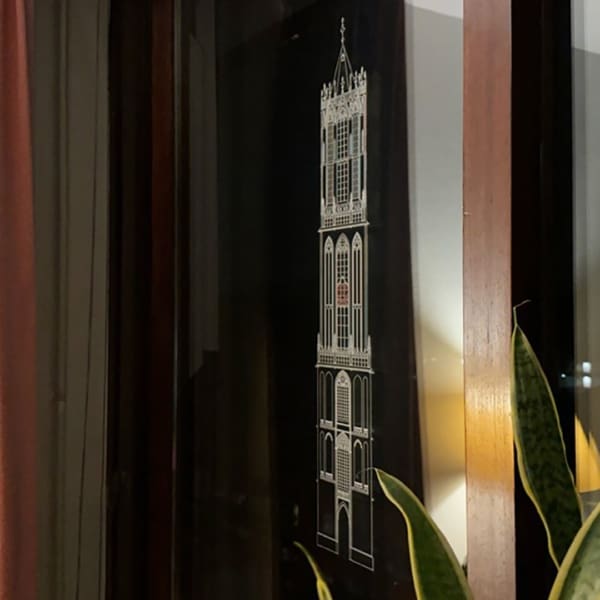 Domtoren - Utrecht 1:200 (56,2 cm hoog) ZWART - Afbeelding 6